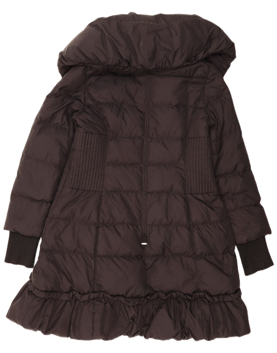Karen Millen Damski płaszcz ocieplany UK 14, duży, czarny poliamid