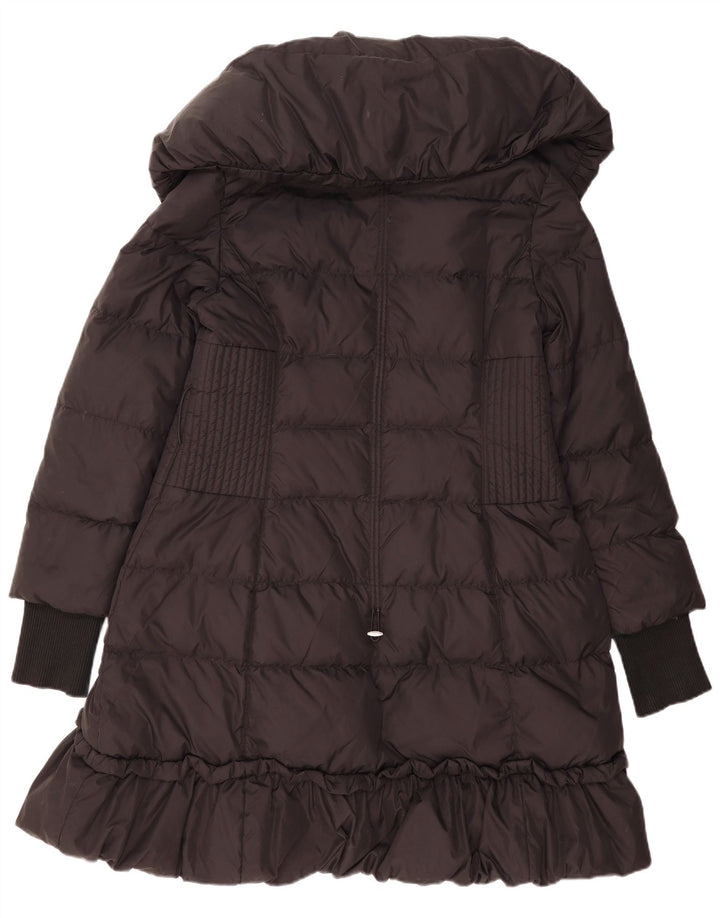 Karen Millen Damski płaszcz ocieplany UK 14, duży, czarny poliamid