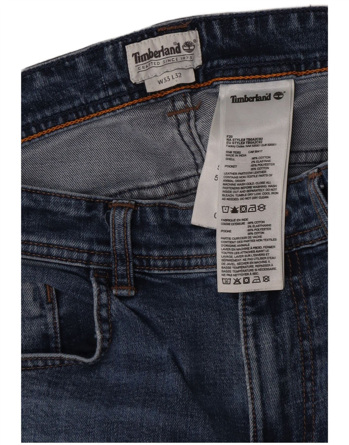 Męskie jeansy Timberland W33 L32 Niebieskie bawełniane