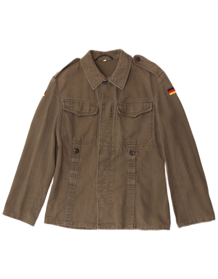Damska koszula wojskowa vintage UK 10 Small Khaki