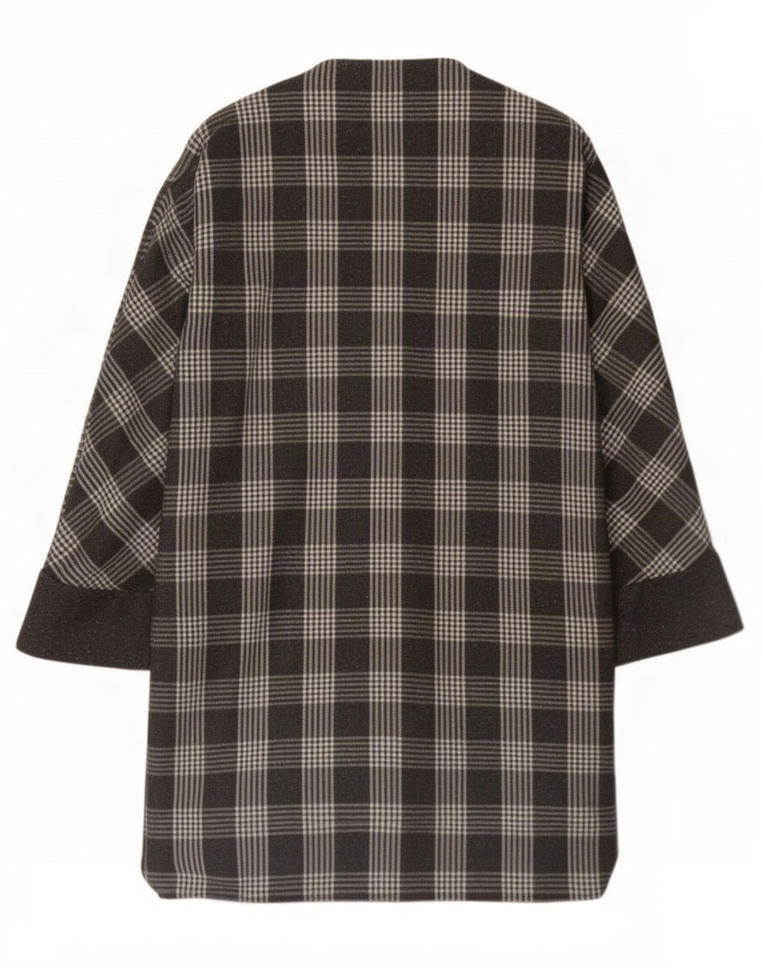 Płaszcz damski w stylu vintage IT 48 XL Szara kratka Angora