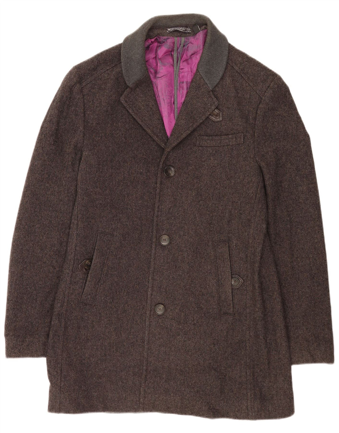 Płaszcz męski Ted Baker, rozmiar 4, duży, szary, wełniany