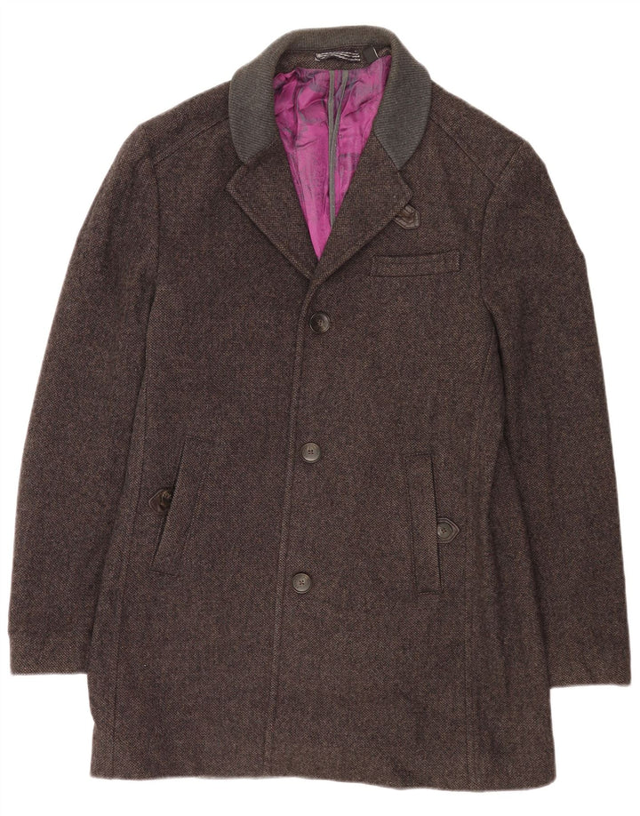 Płaszcz męski Ted Baker, rozmiar 4, duży, szary, wełniany