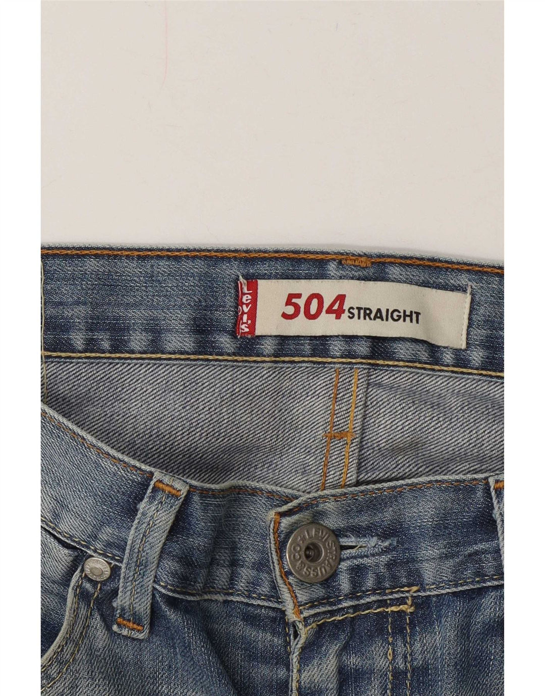Męskie jeansy Levi's 504 Straight W36 L30 Niebieskie