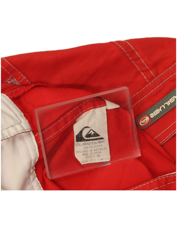 Męskie spodenki kąpielowe Quiksilver XL, czerwone, poliestrowe