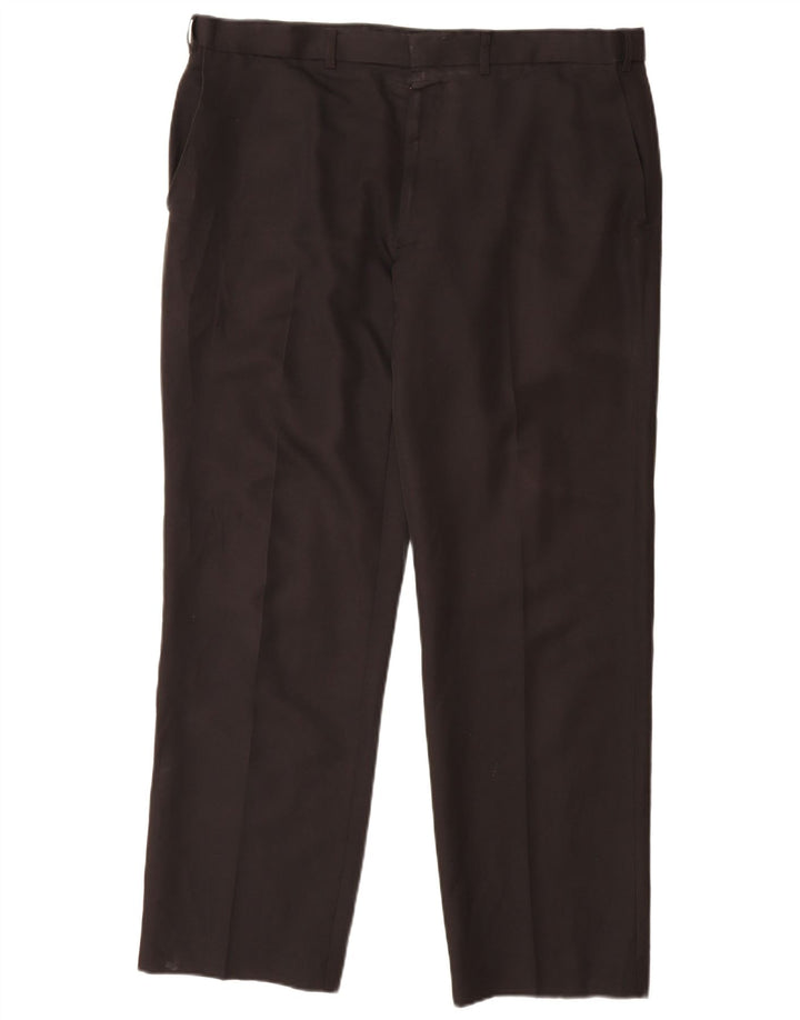 Marks & Spencer Męskie proste spodnie chino W38 L31 Czarny poliester