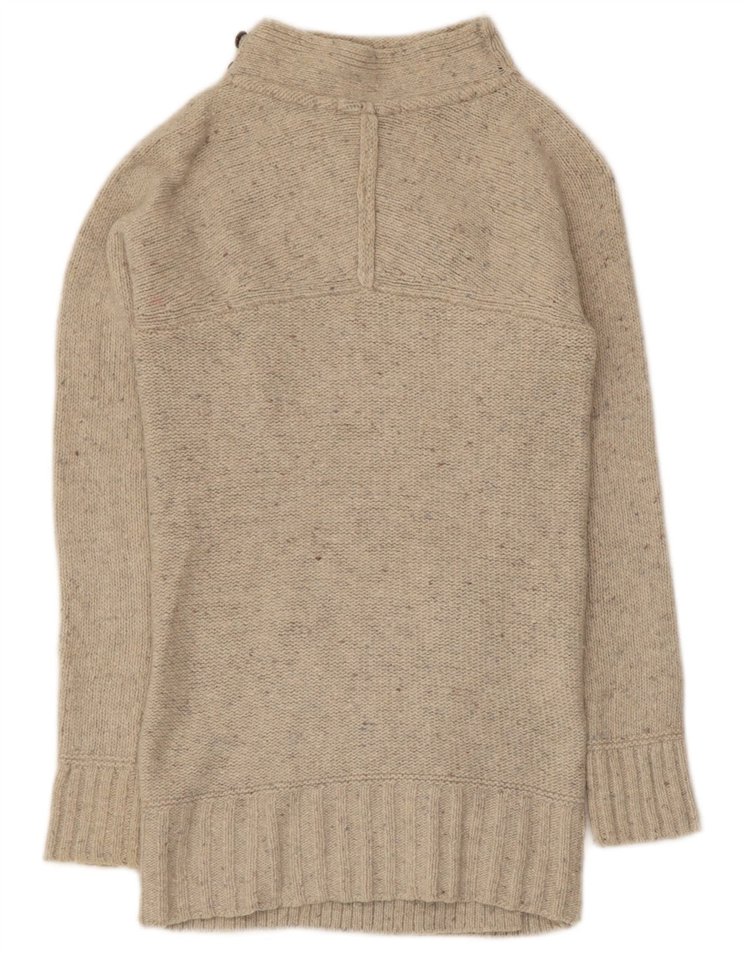 Damski sweter rozpinany White Stuff UK 8, mały, beżowy, nakrapiany