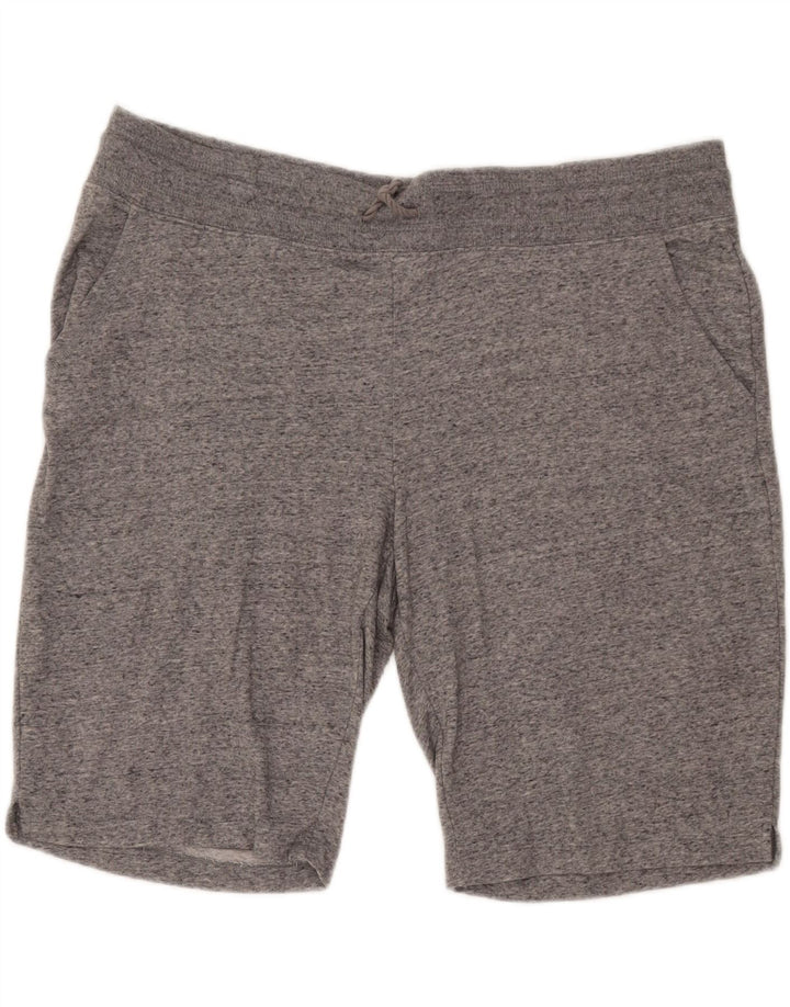EDDIE BAUER Mens Sport Shorts 2XL Grey Flecked Cotton Vintage Eddie Bauer and Second-Hand Eddie Bauer from Messina Hembry 