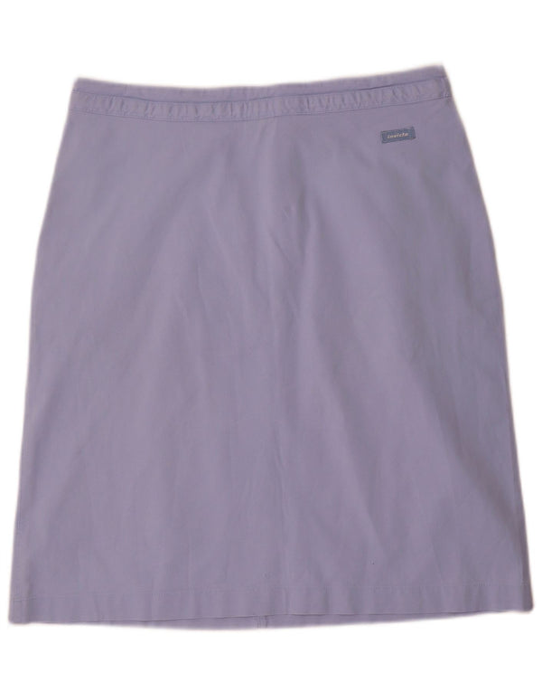 Invicta Damska prosta spódnica IT 44 Medium W30 Niebieska bawełna