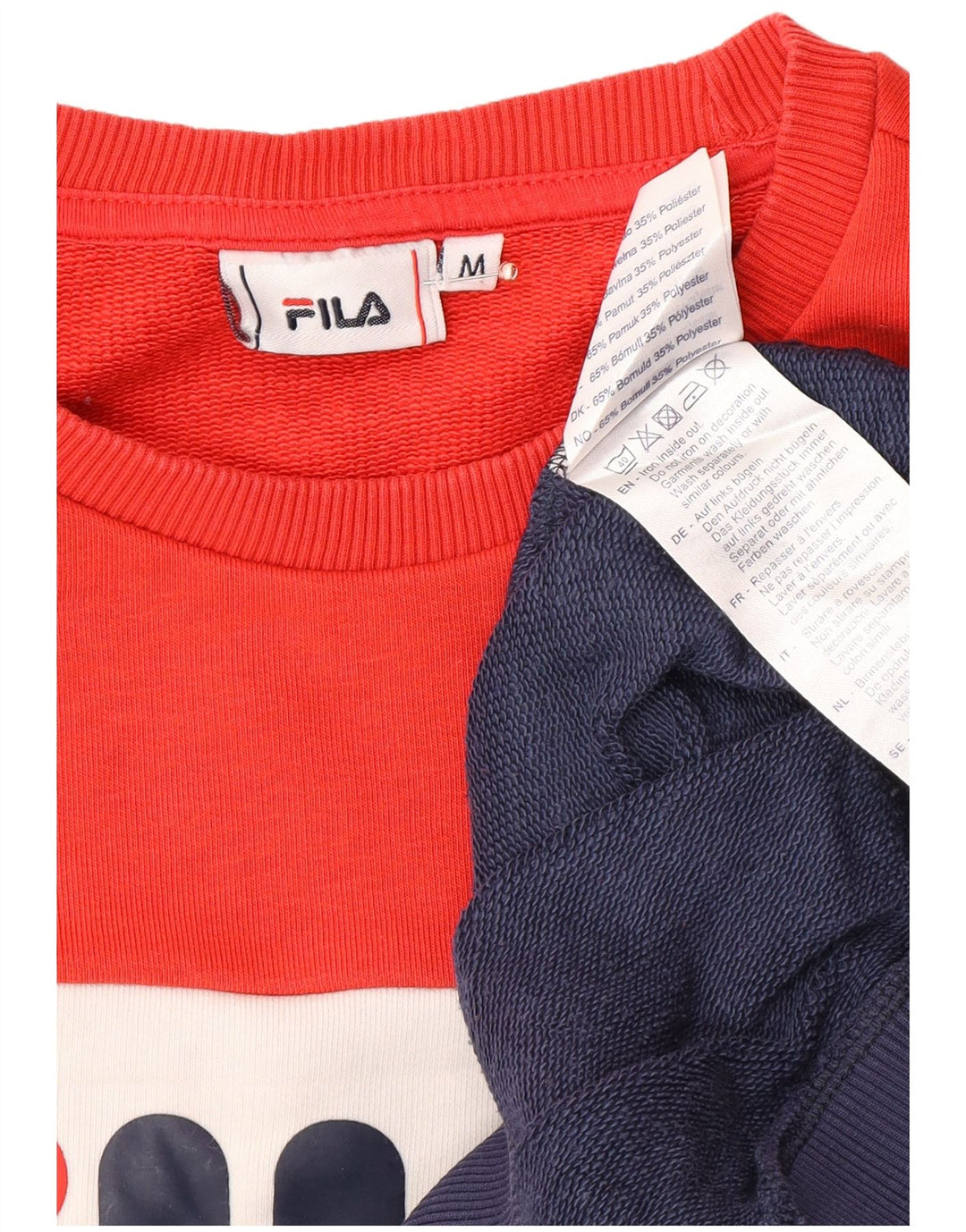 Damska bluza FILA z grafiką, UK 14, średni granat, blok kolorów