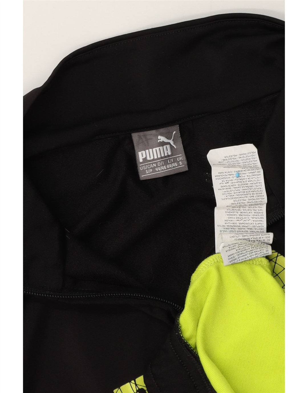 Męska bluza dresowa Puma z grafiką, mała, czarna, poliestrowa z blokami kolorów