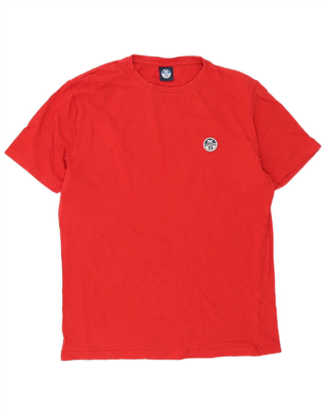 T-shirt męski North Sails, bawełniany, średni czerwony