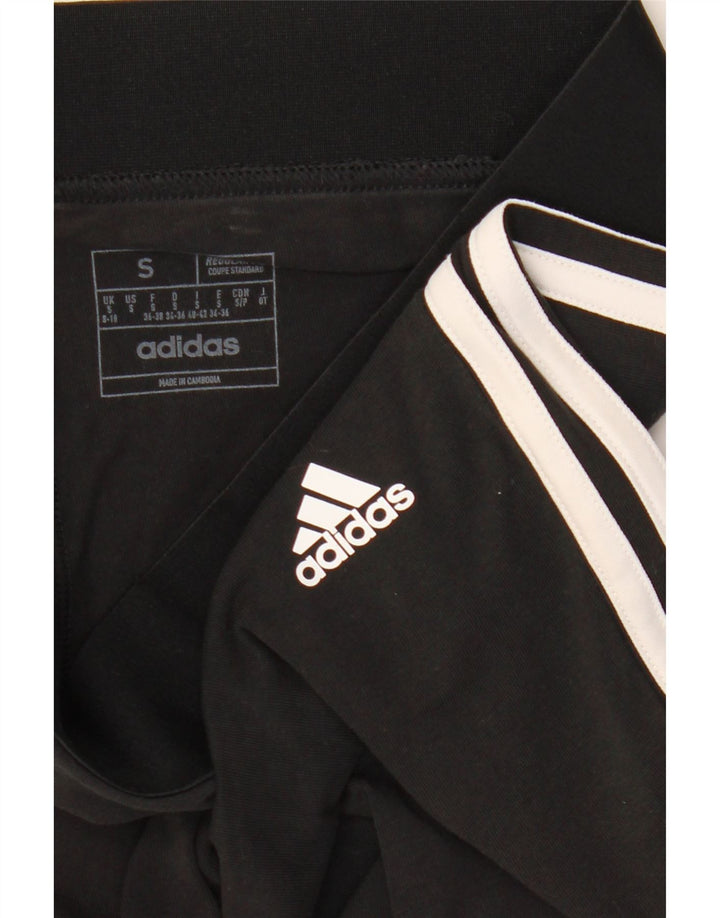 Damskie legginsy Adidas o regularnym kroju UK 8/10, małe, czarne, bawełniane
