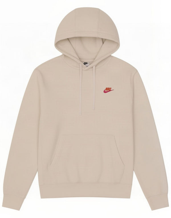 Męski sweter z kapturem Nike, mały, biały, bawełniany