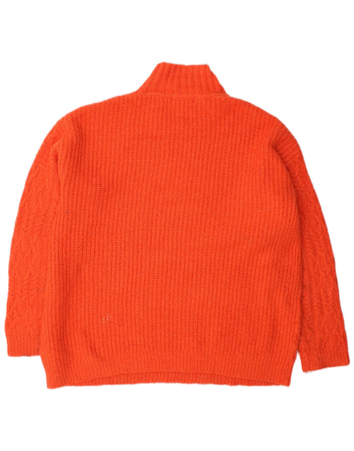 Marks & Spencer Damski sweter z golfem UK 14, średni pomarańczowy