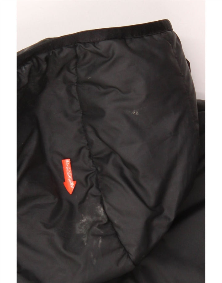 Adidas Chłopięca Wyściełana Kurtka Z Kapturem 11-12 Lat Czarny Poliester