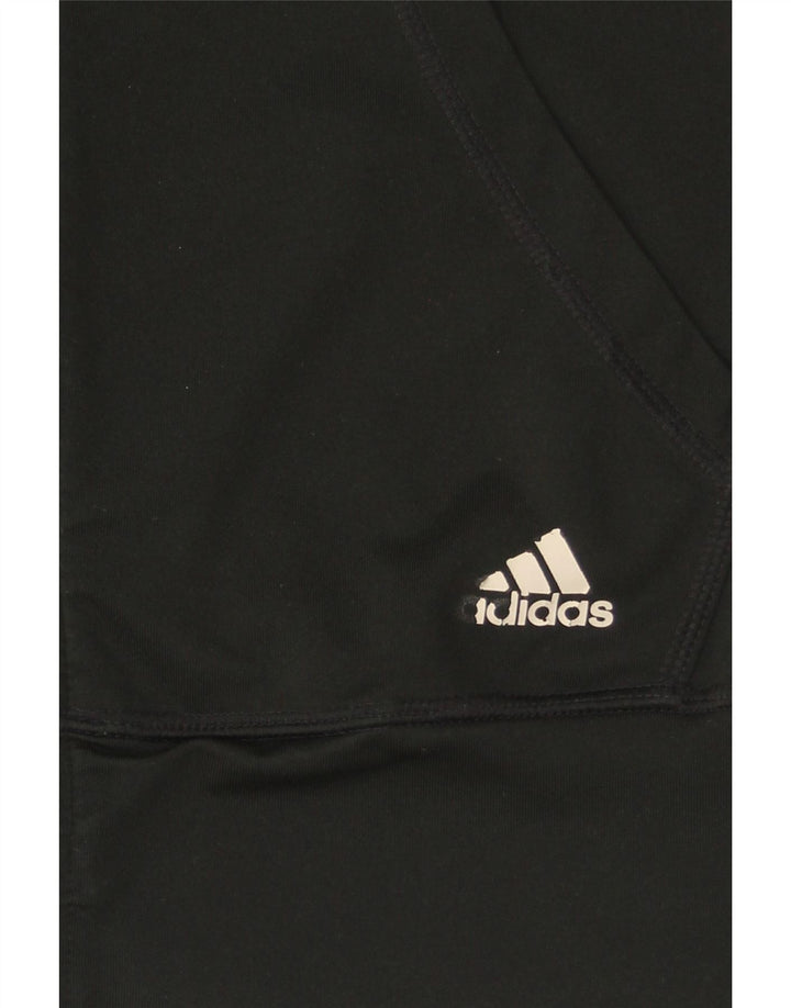 ADIDAS Womens Climalite Tracksuit Top Jacket UK 4/6 XS Black Polyester Vintage Adidas and Second-Hand Adidas from Messina Hembry 