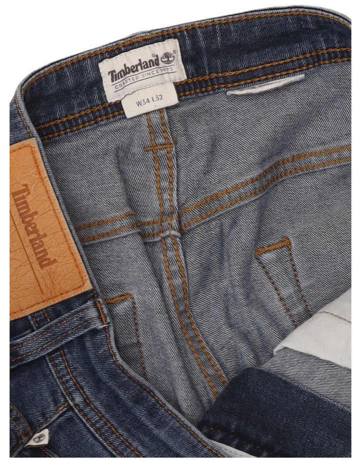 Męskie proste dżinsy Timberland W34 L32 niebieskie