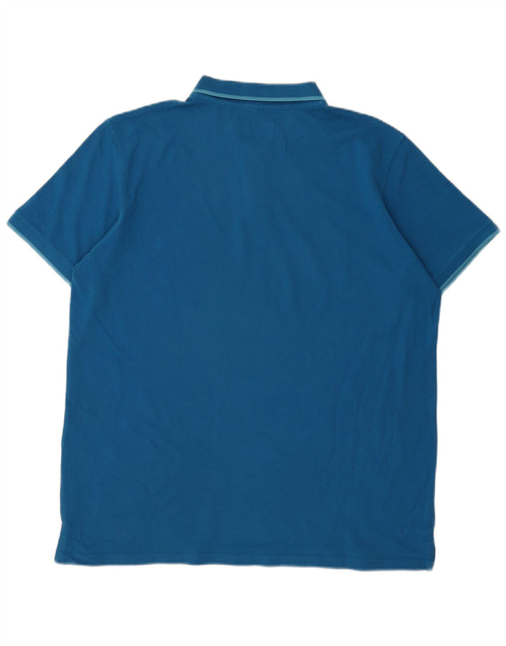 Męska koszulka polo Carrera 2XL, niebieska, bawełniana