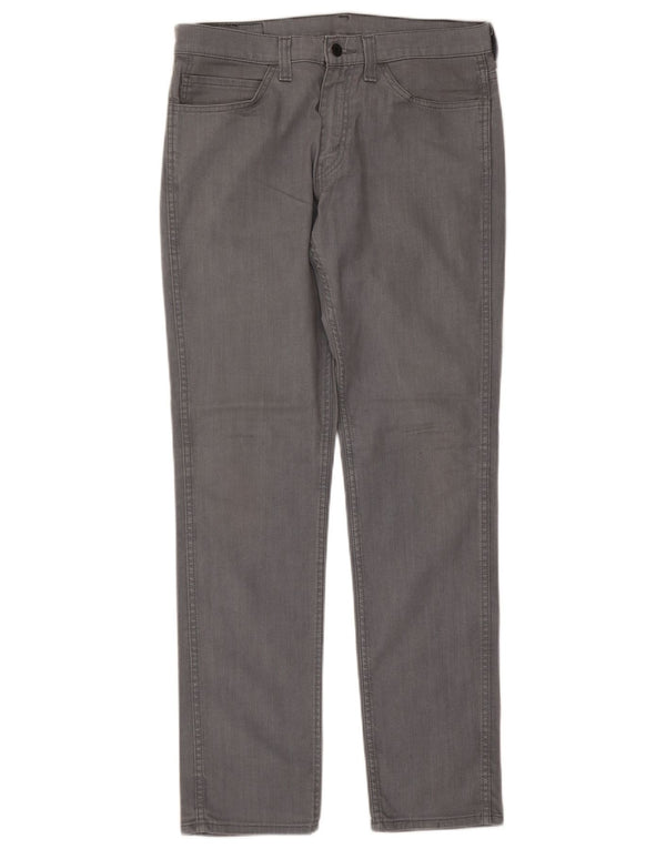 Męskie jeansy Levi's 511 Slim W34 L34 Szara bawełna