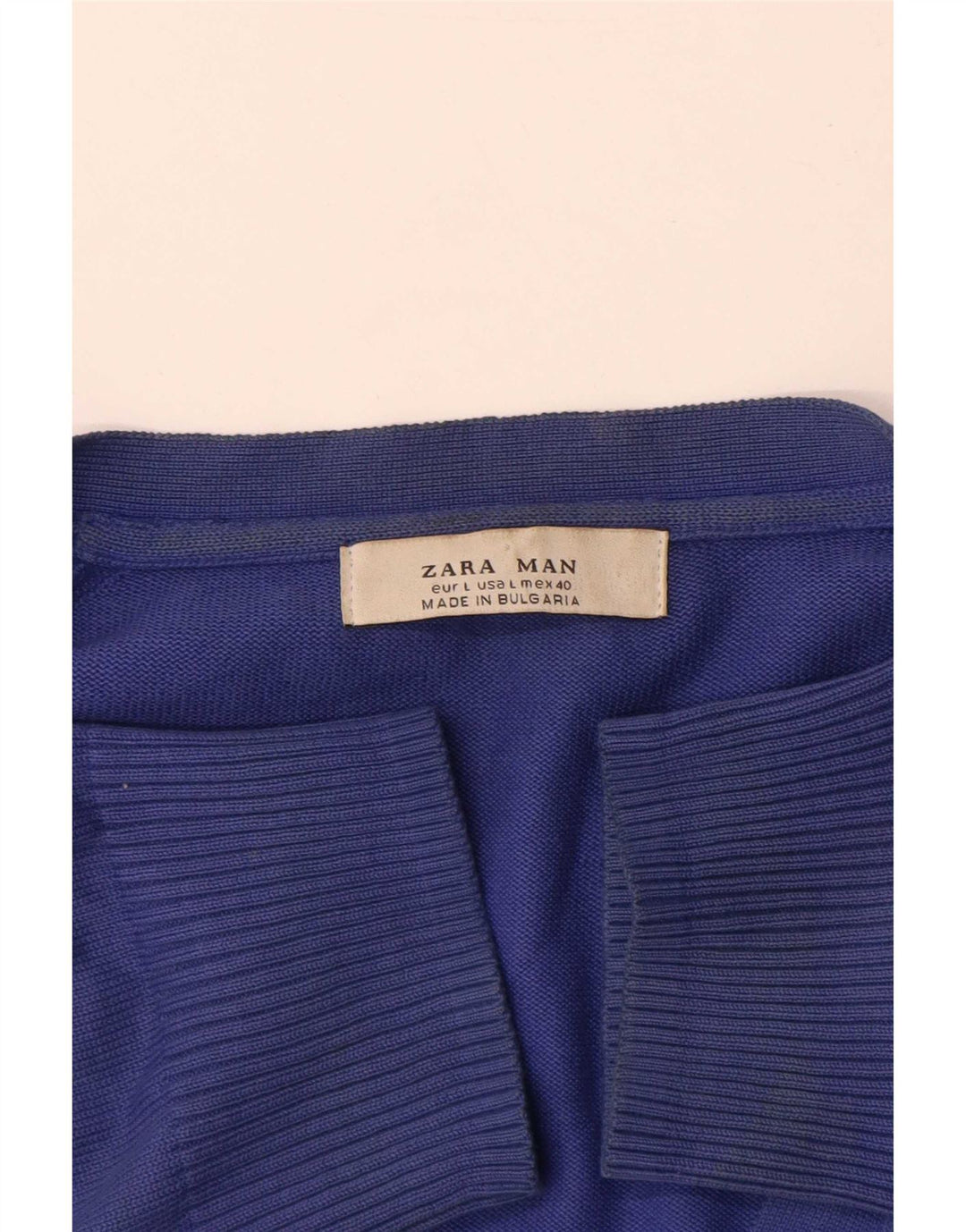Sweter męski Zara, duży, niebieski