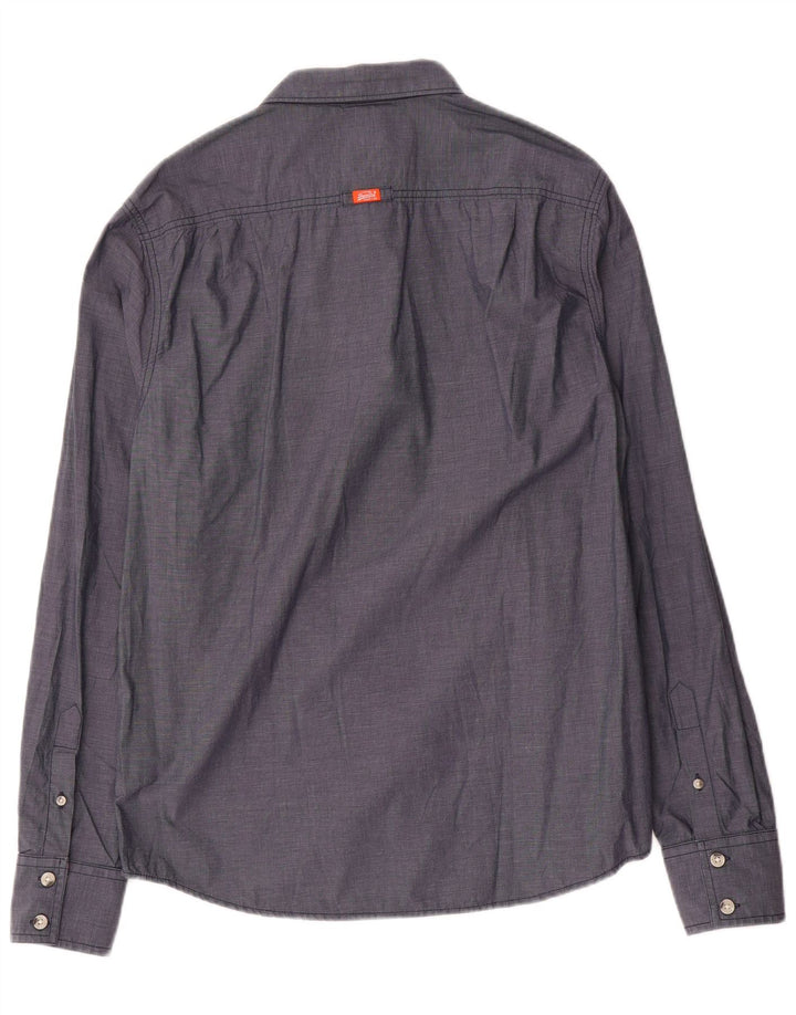 Koszula męska Superdry XL, granatowa, bawełniana