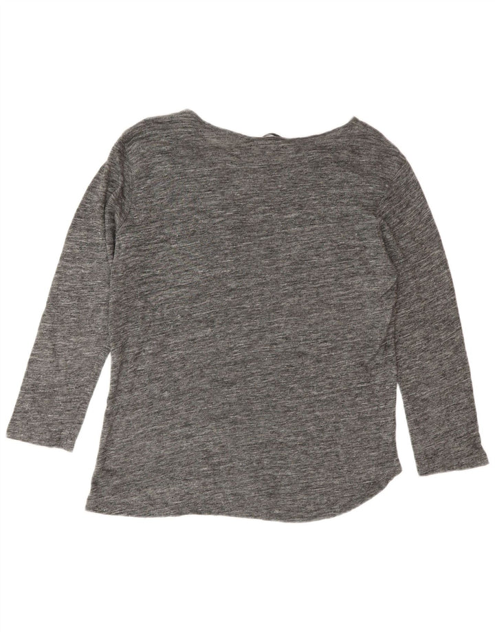 Damski top Zara z rękawem 3/4, UK 14, średnioszary, nakrapiany