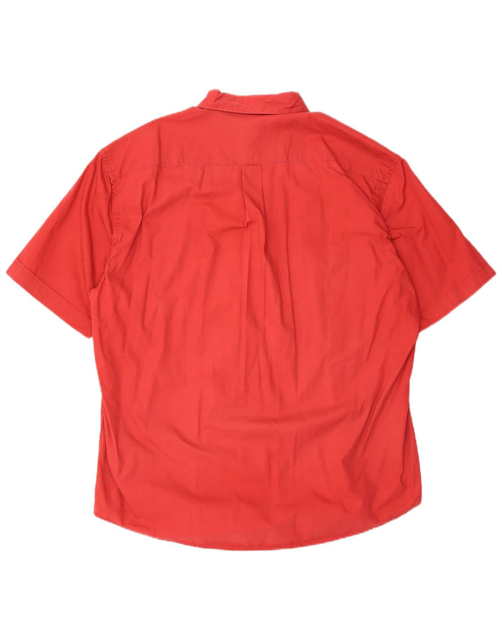 Koszula męska z krótkim rękawem Sergio Tacchini XL, czerwona, bawełniana
