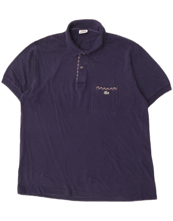 Męska koszulka polo Lacoste, rozmiar 6, XL, granatowa, bawełniana