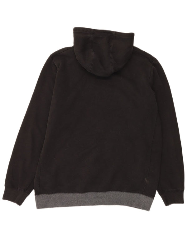 Adidas Męski sweter z kapturem, duży, czarny, bawełniany z blokami kolorów