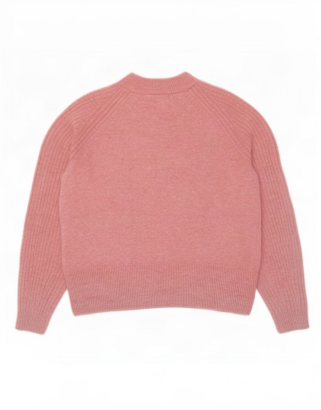 Marks & Spencer Damski sweter oversize z okrągłym dekoltem, UK 10, mały, różowy