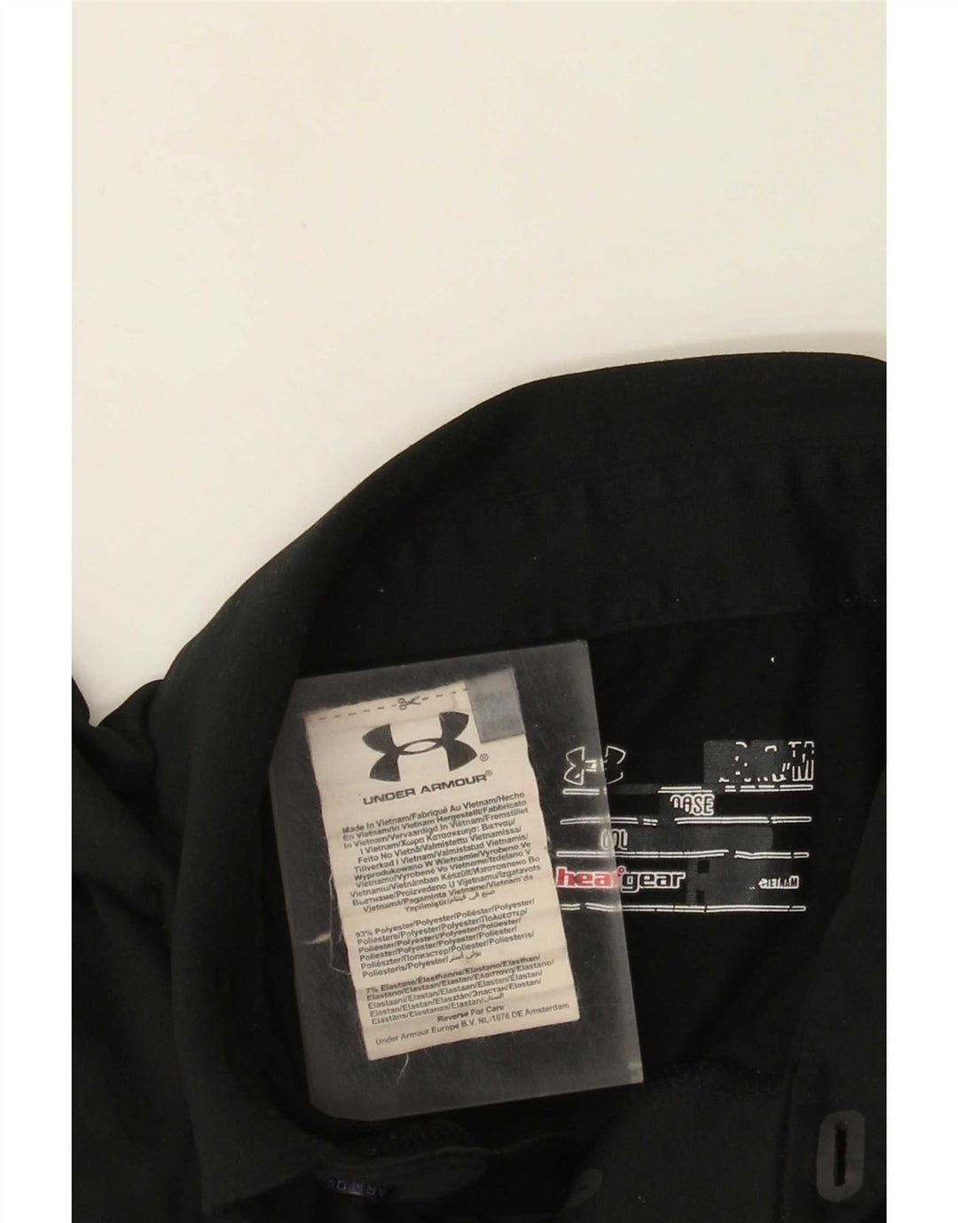 Męska koszulka polo Under Armour Heat Gear, średni czarny poliester