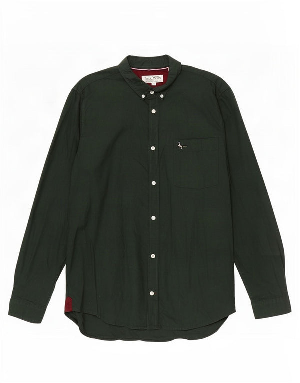 Koszula męska Jack Wills Slim Fit XL, zielona, bawełniana