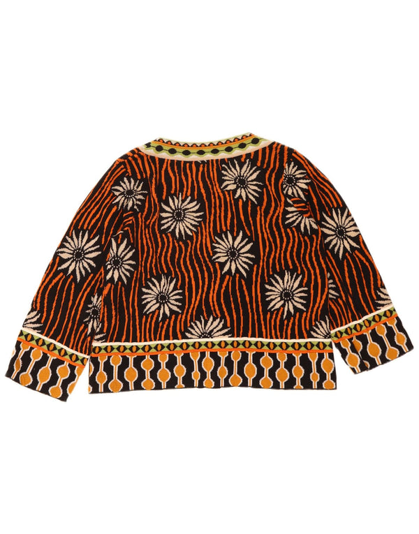 Sweter damski Gudrun Sjödén UK 10, mały, wielokolorowy w kwiaty