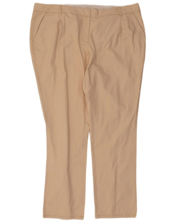 Spodnie damskie Boden Slim Chino UK 22 3XL W44 L32 Beżowa bawełna