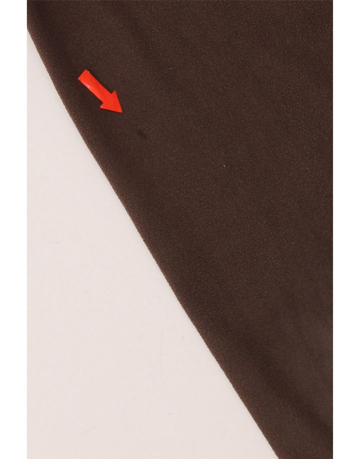 Męski sweter polarowy Jack Wolfskin z pełnym zamkiem, duży, brązowy