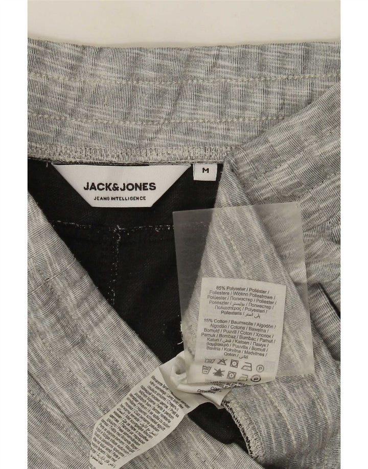 Męskie spodenki sportowe Jack & Jones, średnioszary, nakrapiany poliester