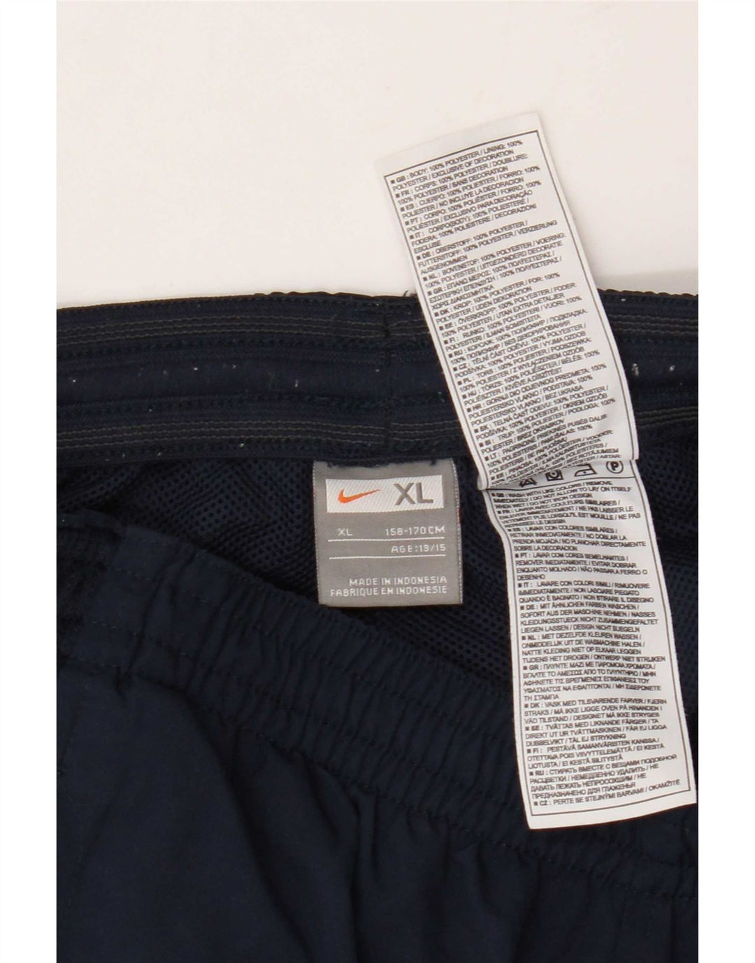 Chłopięce spodnie dresowe Nike 13-14 lat XL, granatowe, poliestrowe
