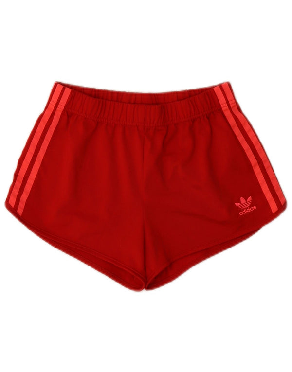 Damskie spodenki sportowe Adidas UK 4 XS Burgundowy poliester