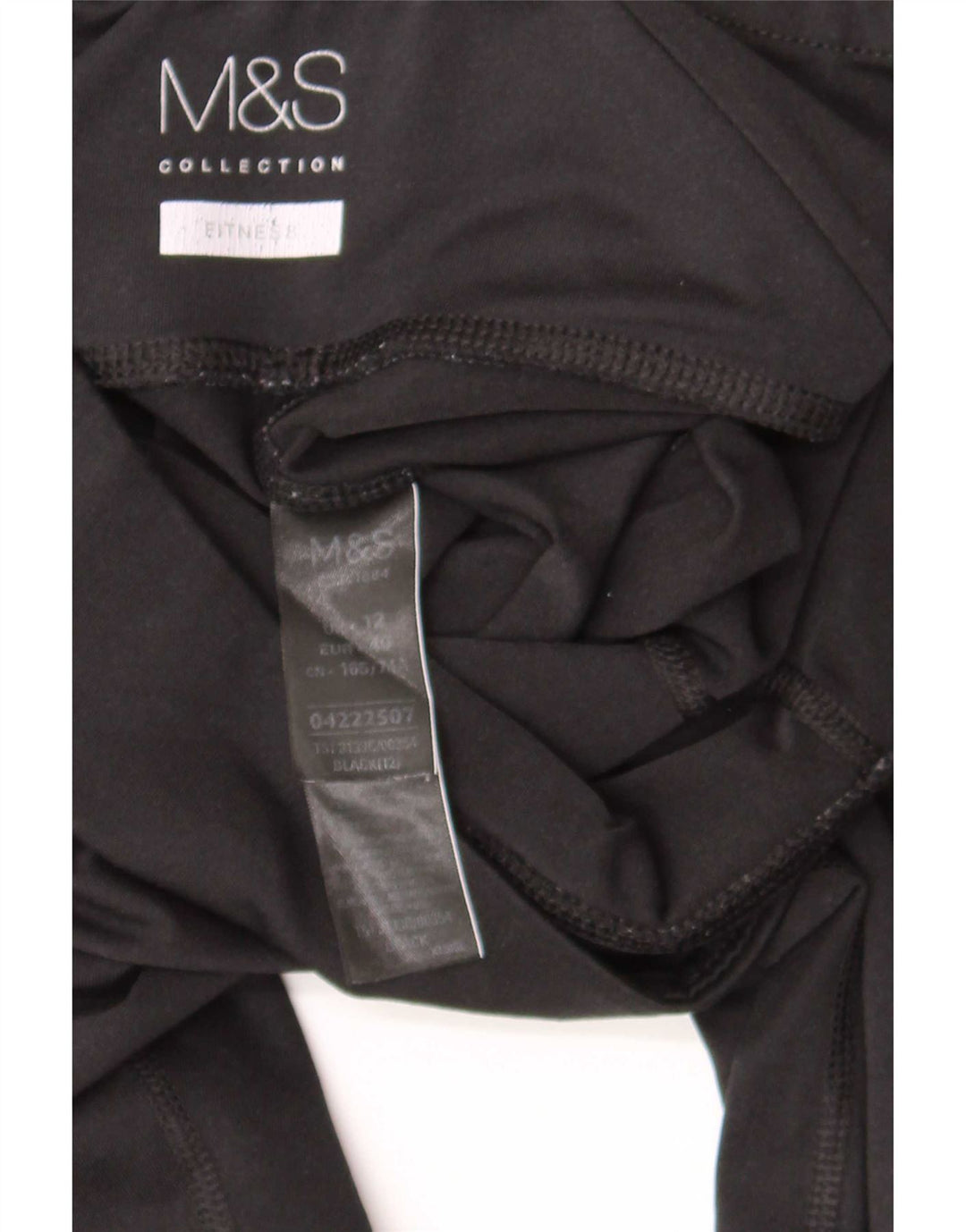 Legginsy damskie Marks & Spencer UK 12, średni czarny poliester
