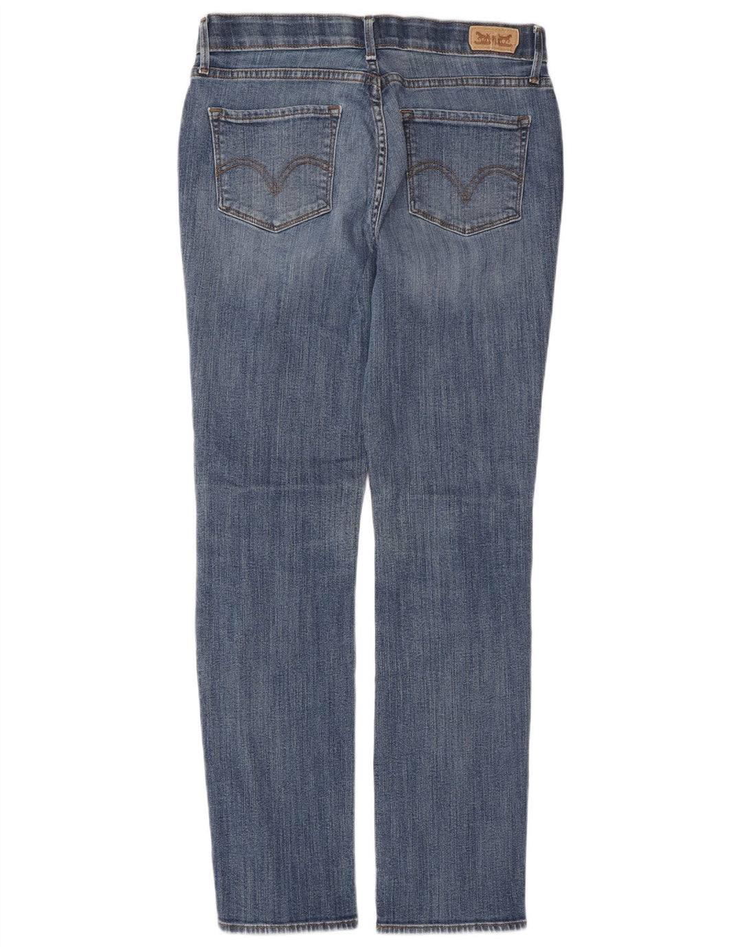 Damskie dżinsy Levi's 525 Straight US 8 Medium W28 L30 Niebieska bawełna