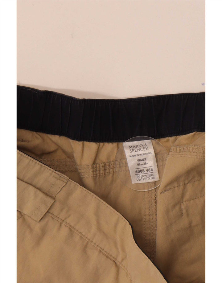 Męskie spodenki cargo Marks & Spencer W38 XL, beżowa, bawełniana