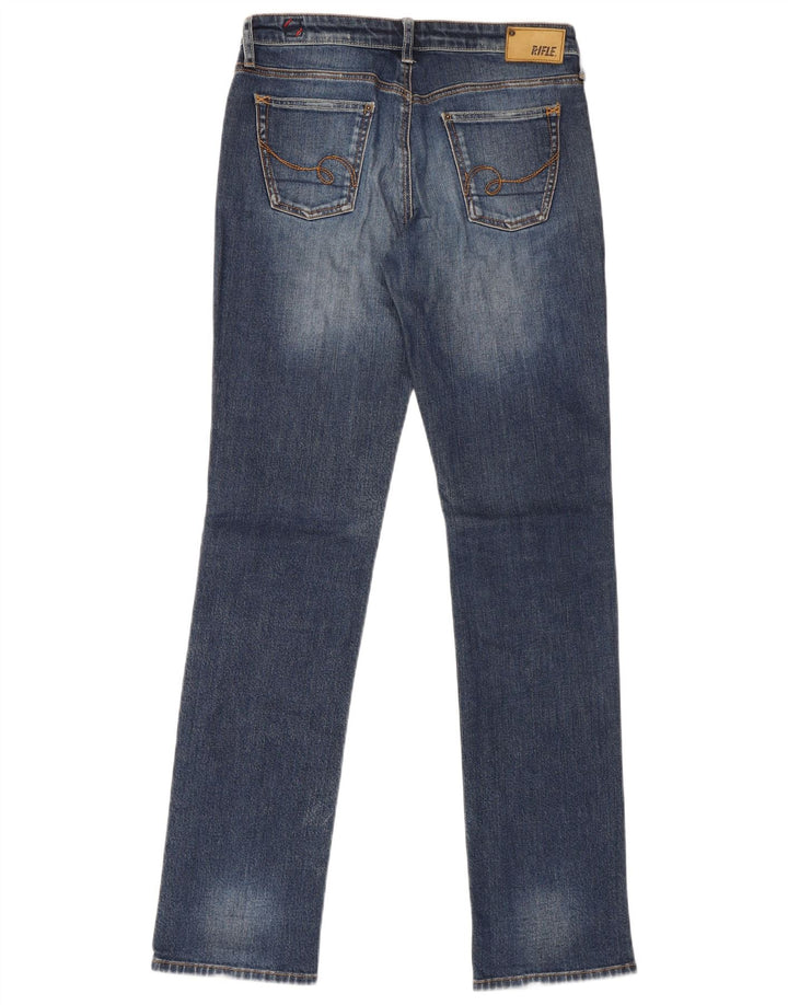Damskie jeansy Rifle Slim W30 L34 Niebieskie bawełniane