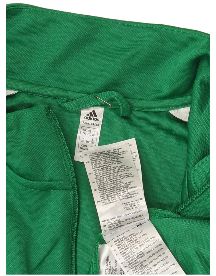Adidas Męska bluza dresowa Aeroready Graphic 2XL Zielony poliester