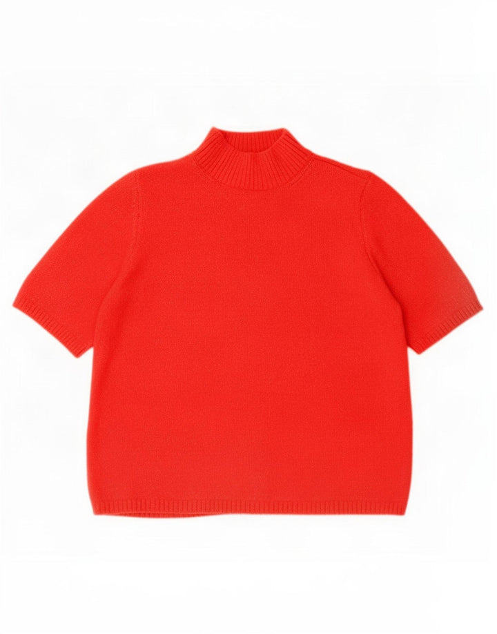 Marks & Spencer Damski sweter z golfem UK 16, duży czerwony