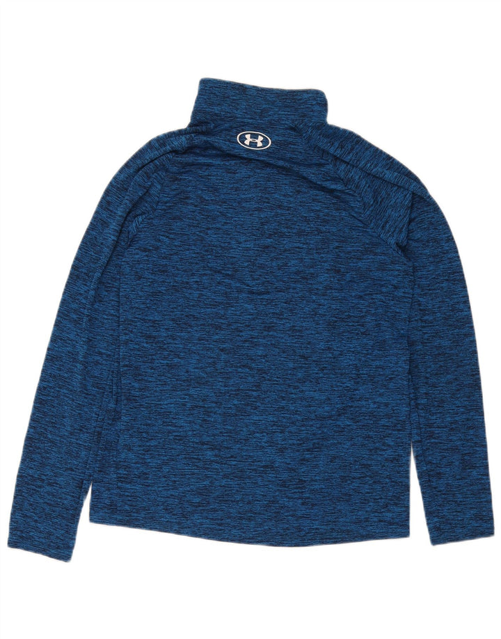Męski dres z zamkiem błyskawicznym Under Armour, mały, niebieski nakrapiany