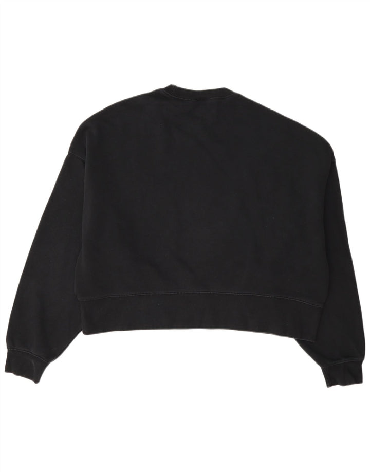 Damska bluza dresowa Nike Crop Oversize UK 10, mała, czarna, bawełniana