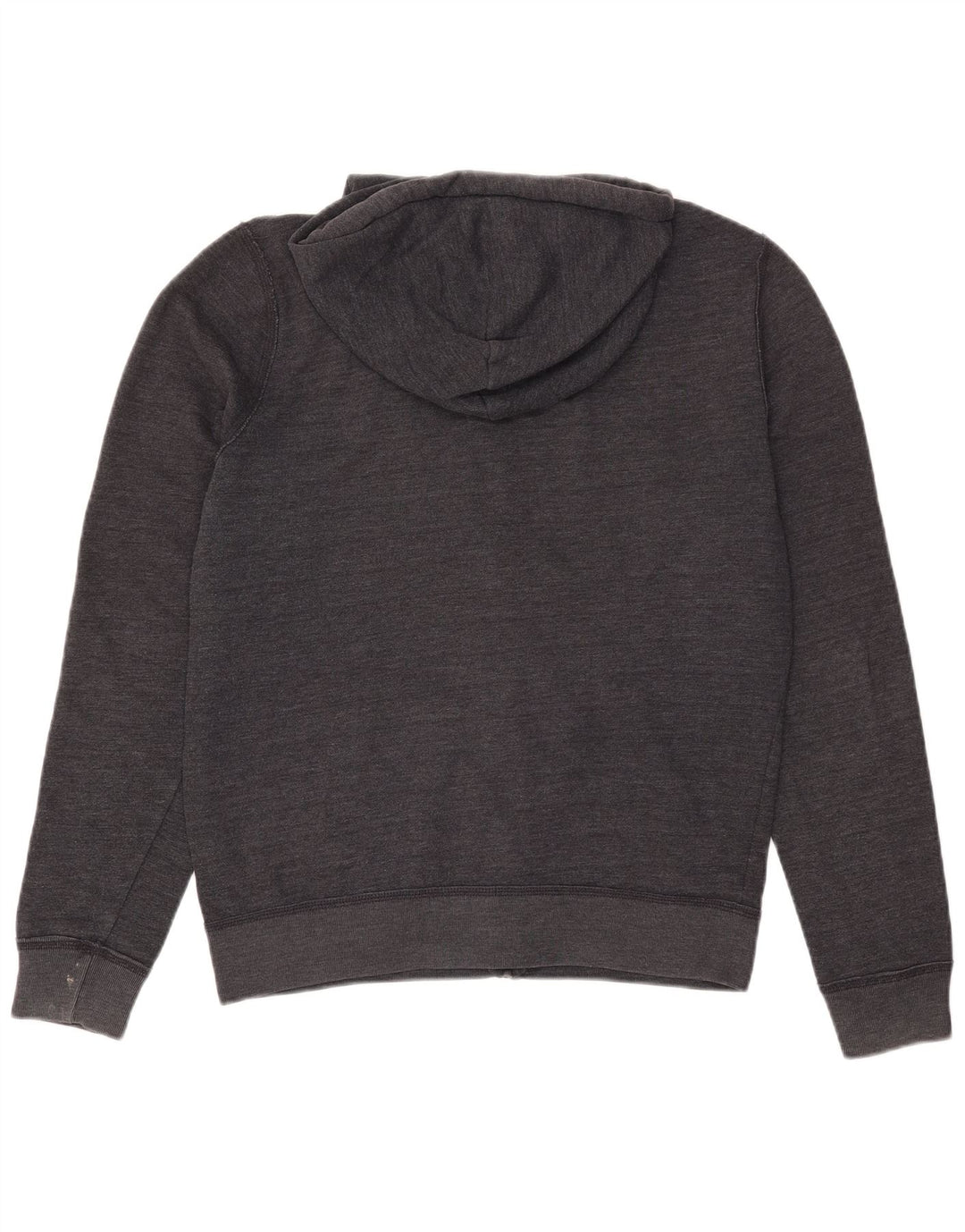 HOLLISTER Męski sweter z kapturem i zamkiem błyskawicznym, średnioszary, bawełniany