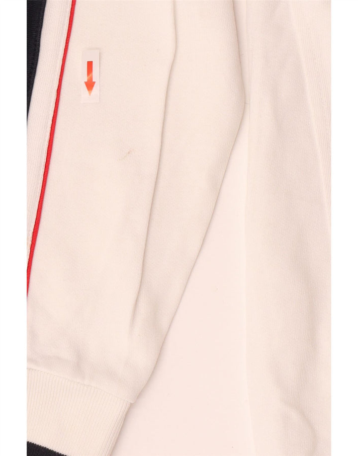 Męski sweter z grafiką Champion, średni biały kolor z blokami