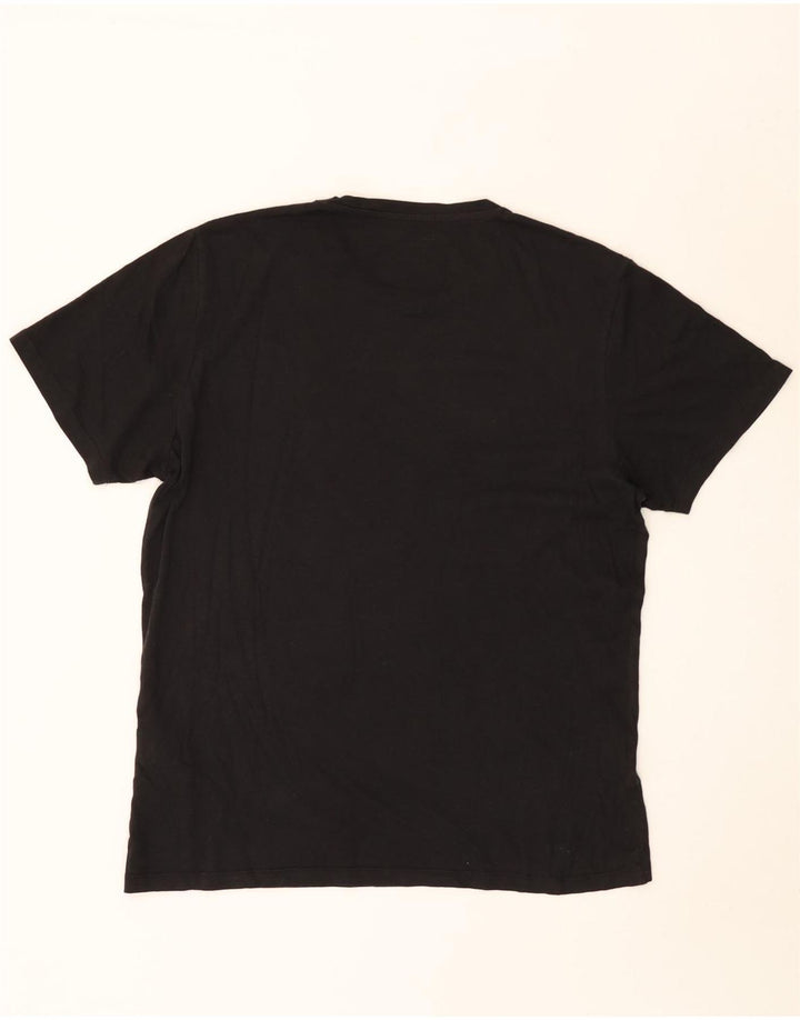 T-shirt męski Jack & Jones o regularnym kroju, duży, czarny, bawełniany